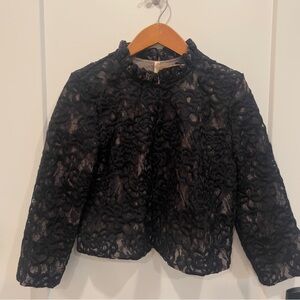 Elegant Black Lace Women’s Jacket